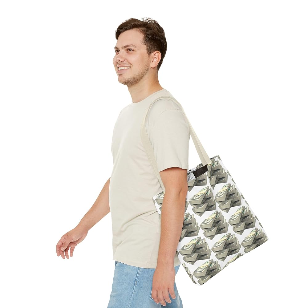 FRAMeWORK❤️YA GOOD IDEAS BIG＆MINI TOTE M Amazon.com: Money Stack Tote Bag, Stylish Shopper, Gift for